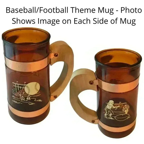 Siesta Ware Amber & Copper Theme Mugs Set of Four - Picture 4 of 10
